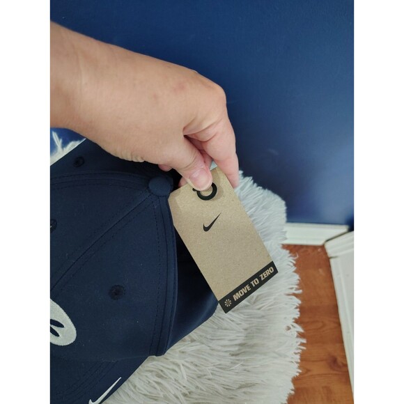 M/L Nike Rise Hat Cap Dri Fit Navy Blue Training Golf Adjustable New - Picture 3 of 7